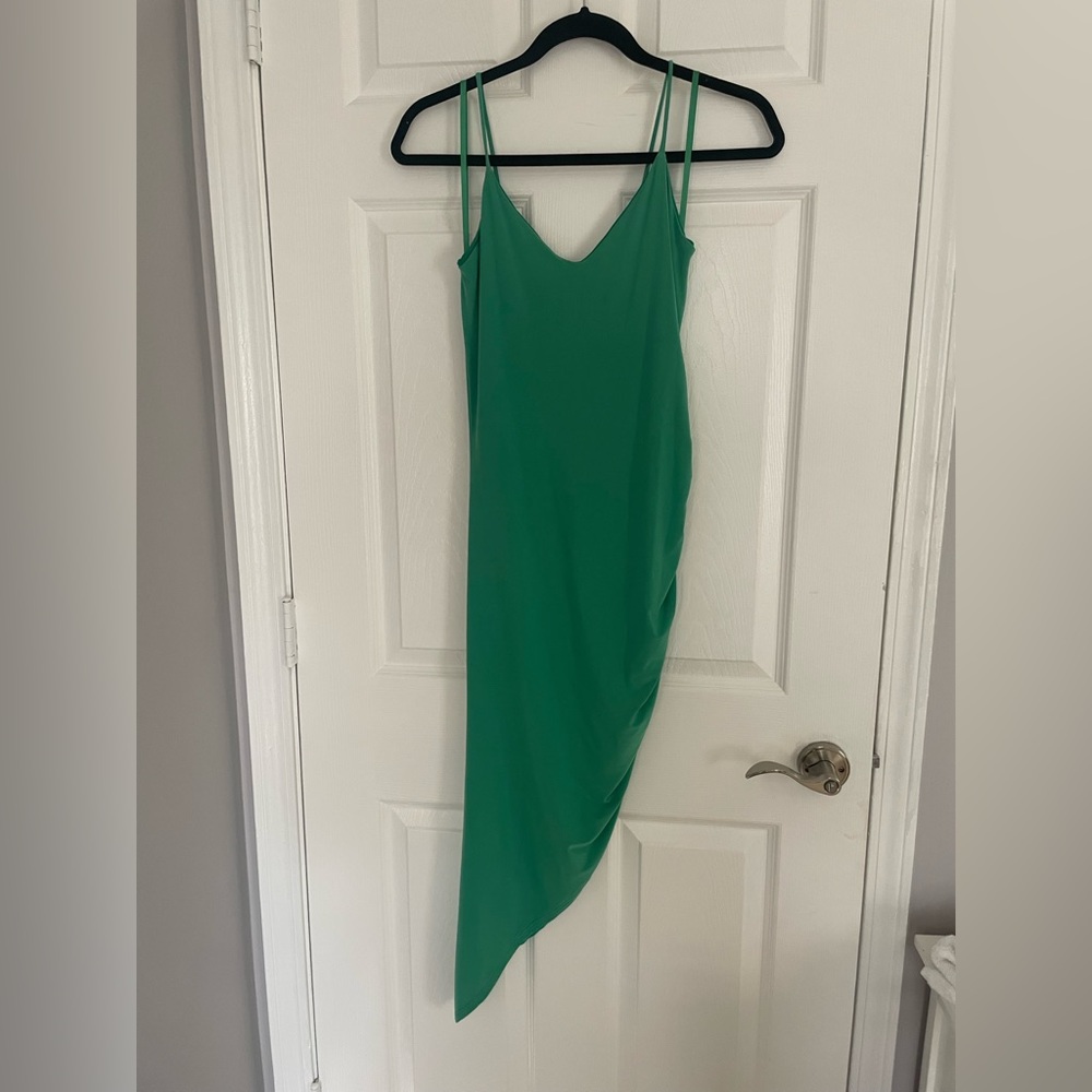 Green Slit Dress